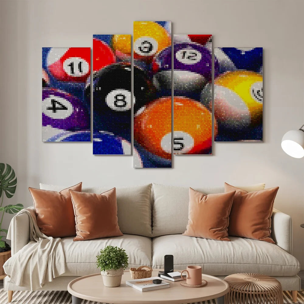Diamond Painting Biljart ballen 5 luik - SEOS Shop ®