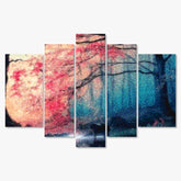 Diamond Painting Gekleurd bos in de ochtend 5 luik - SEOS Shop ®