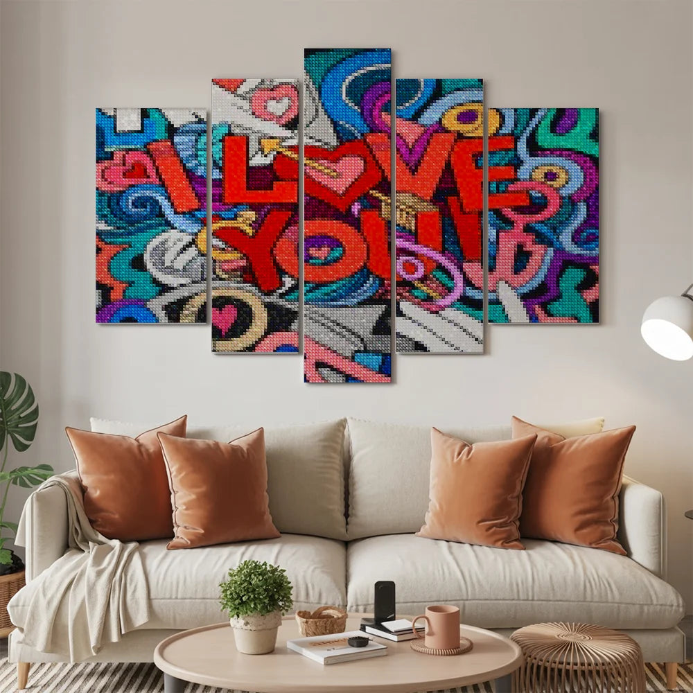 Diamond Painting I love you 5 luik - SEOS Shop ®