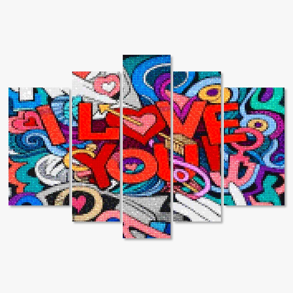 Diamond Painting I love you 5 luik - SEOS Shop ®