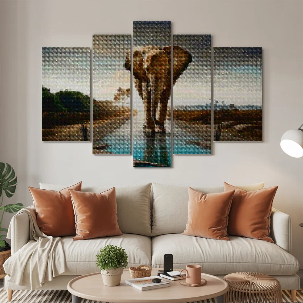 Diamond Painting Olifant 5 luik - SEOS Shop ®