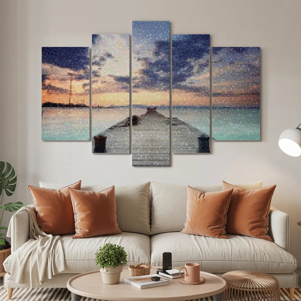 Diamond Painting Pakket Caraïben 5 luik - SEOS Shop ®