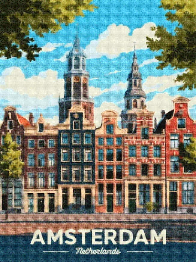 Diamond Painting - Amsterdam, Nederland