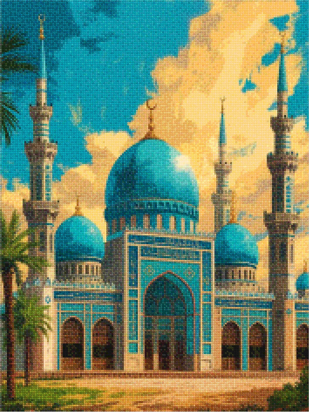 Diamond Painting - Azuur Moskee Elegantie