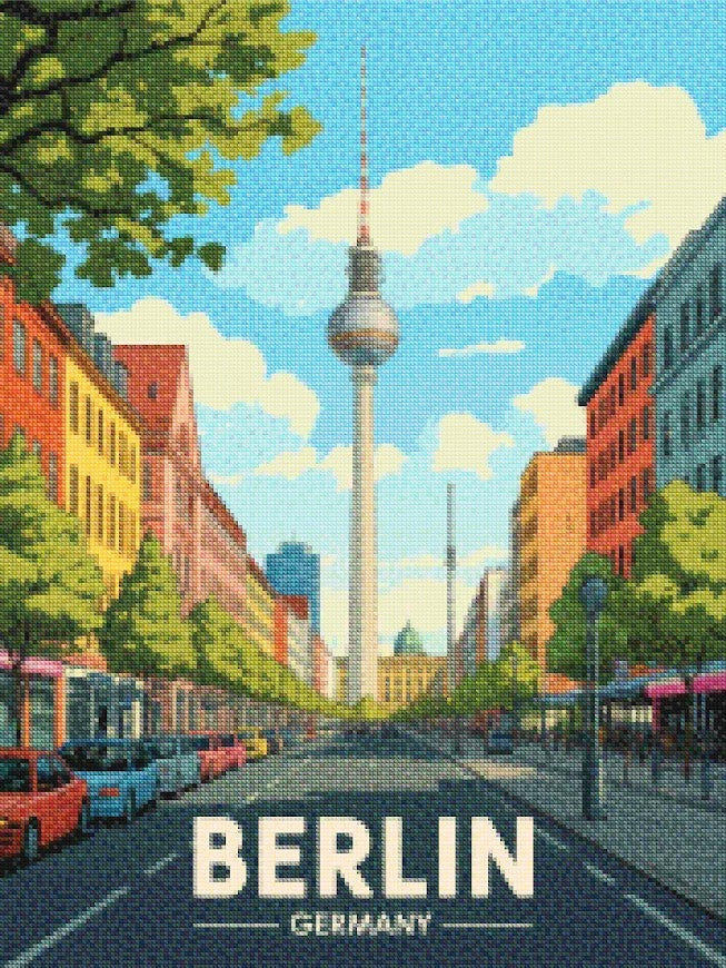 Diamond Painting - Berlijn, Duitsland