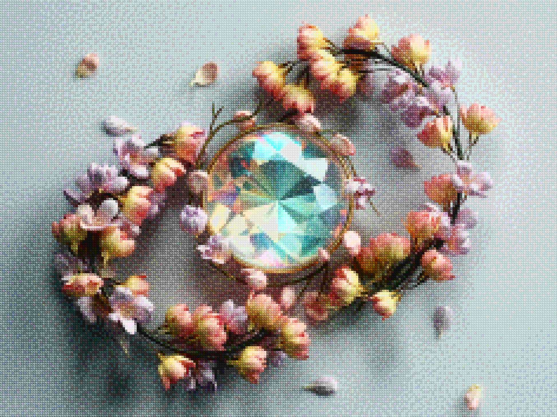 Diamond Painting - Bloemblaadjes in stilte