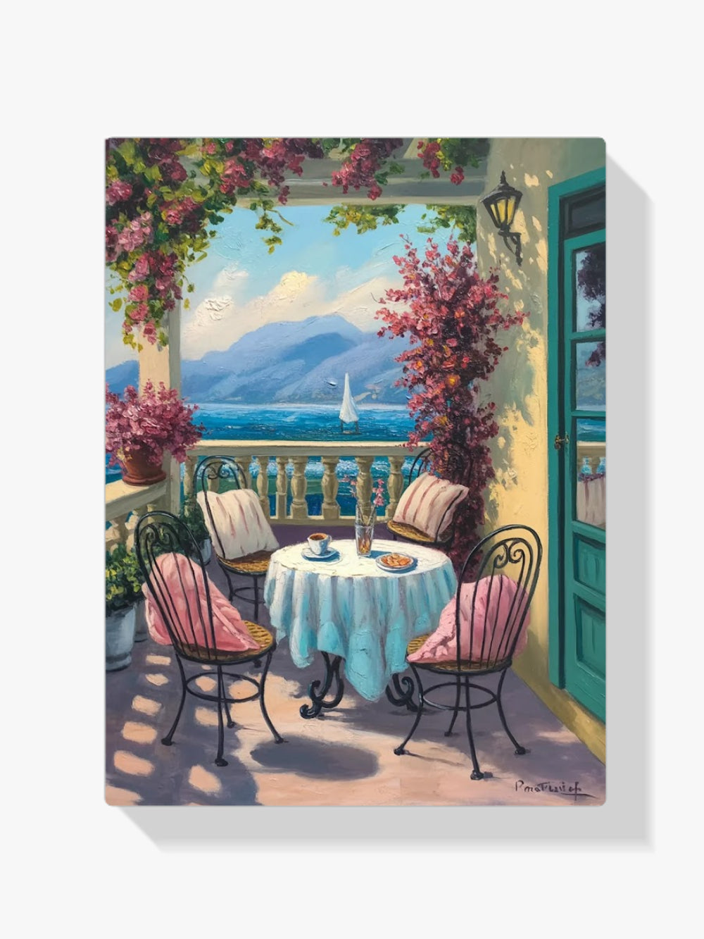 Diamond Painting - Café op de veranda