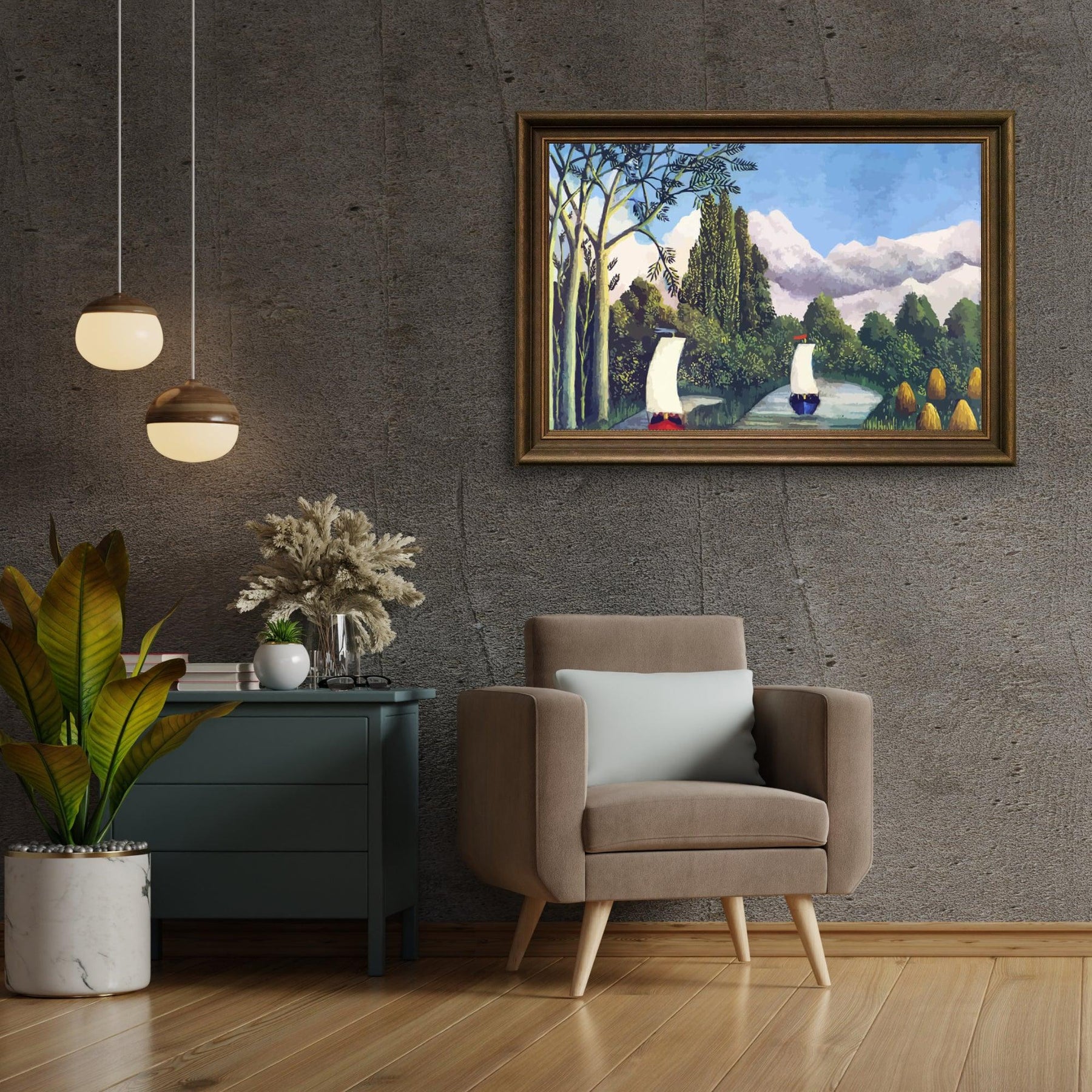 Diamond Painting - De oevers van de Oise - SEOS Shop ®