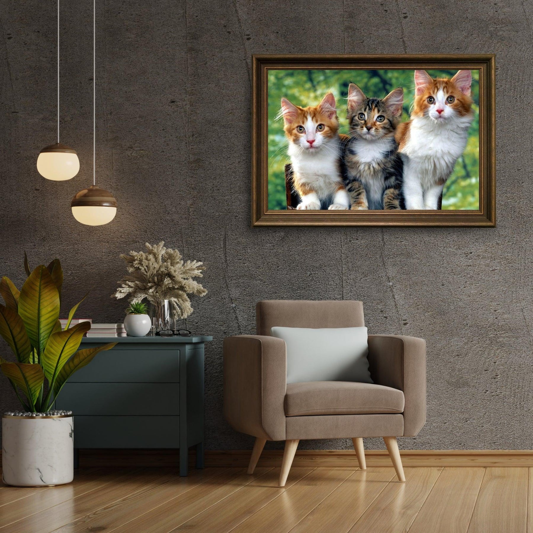 Diamond Painting - Drie katten - SEOS®