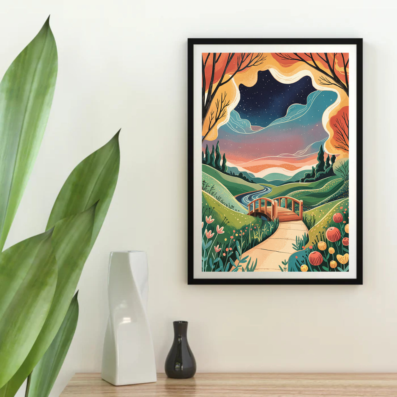 Diamond Painting - Droomlandschap Brug