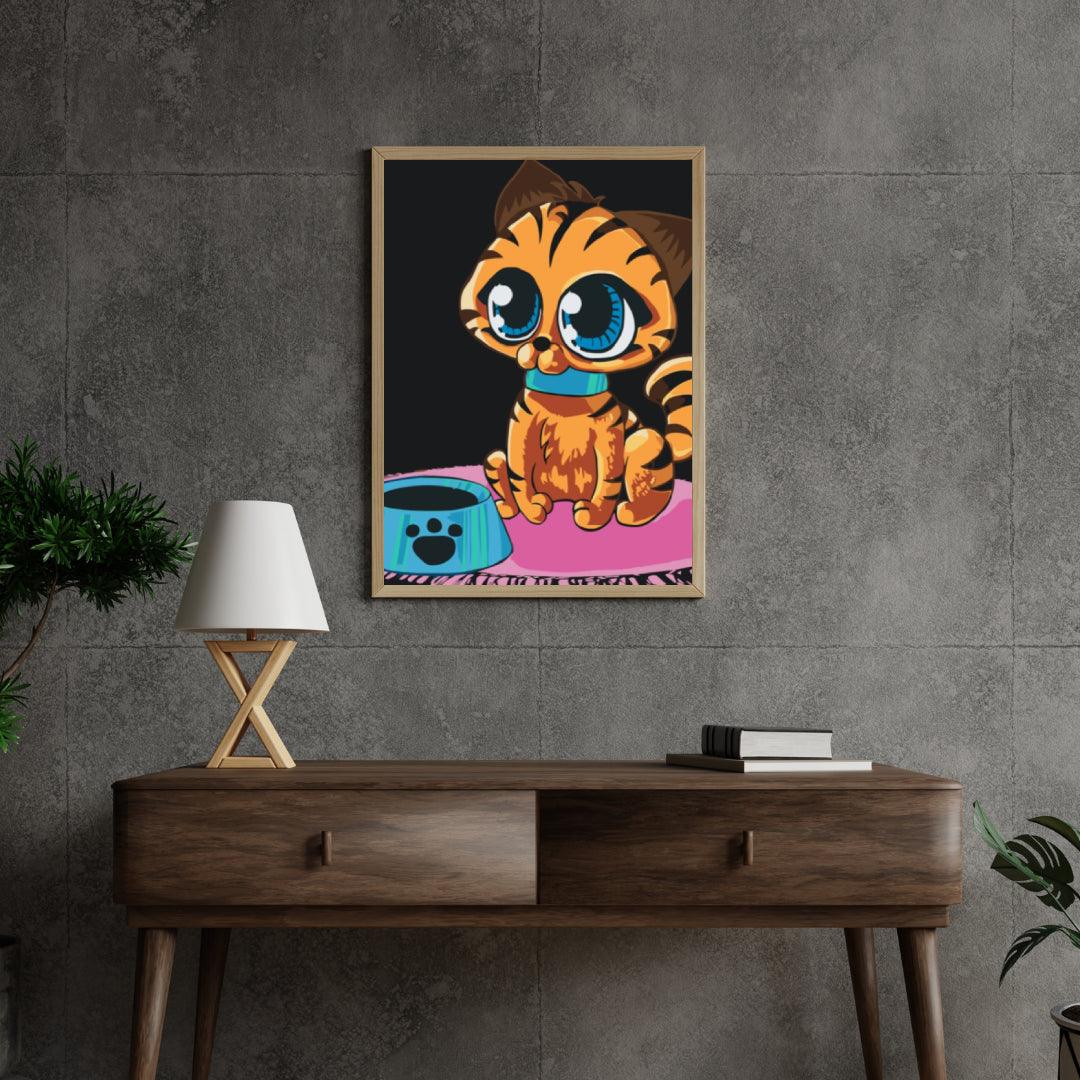 Diamond Painting - Een kat met grote ogen - SEOS®