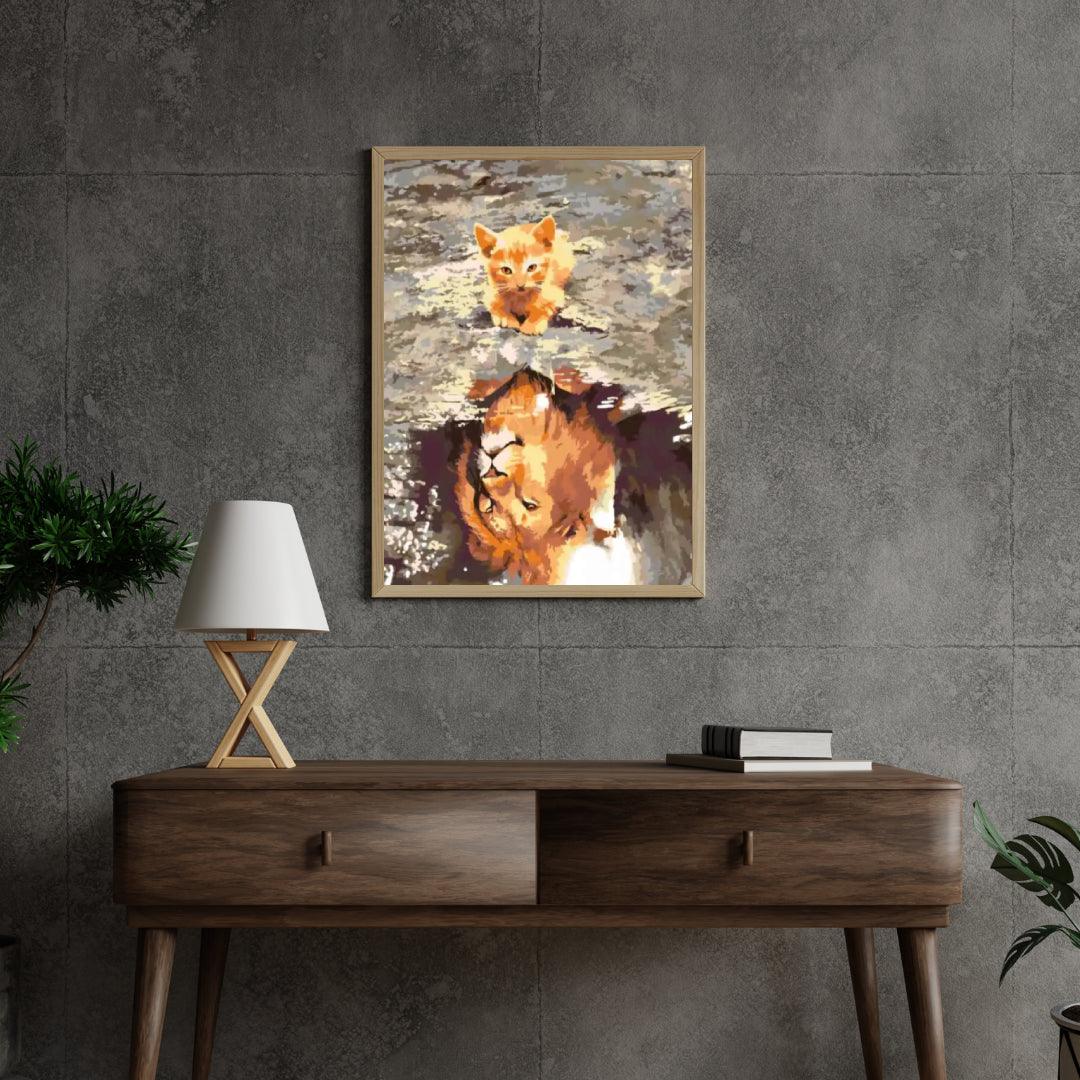 Diamond Painting - Een kitten of een leeuw - SEOS®