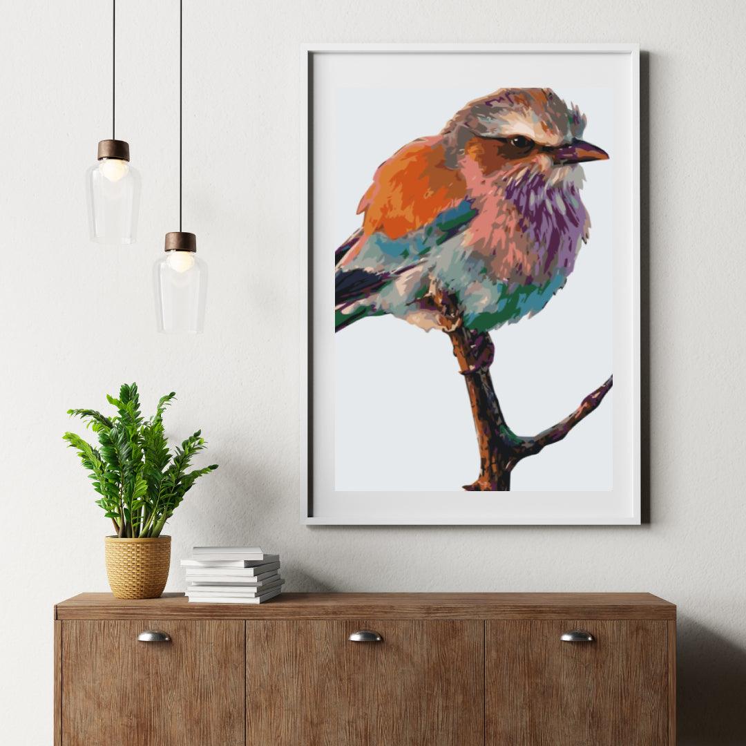 Diamond Painting - Een vogel op een tak - SEOS®