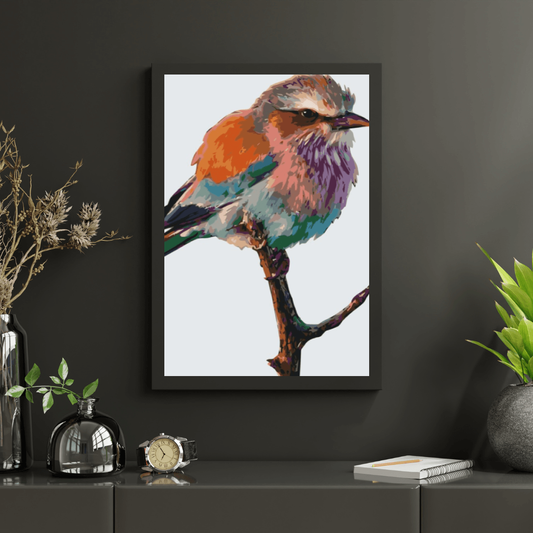 Diamond Painting - Een vogel op een tak - SEOS®