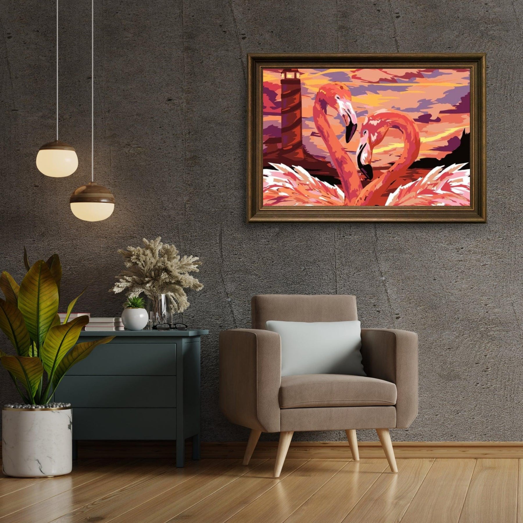 Diamond Painting - Flamingo Liebespaar - SEOS®