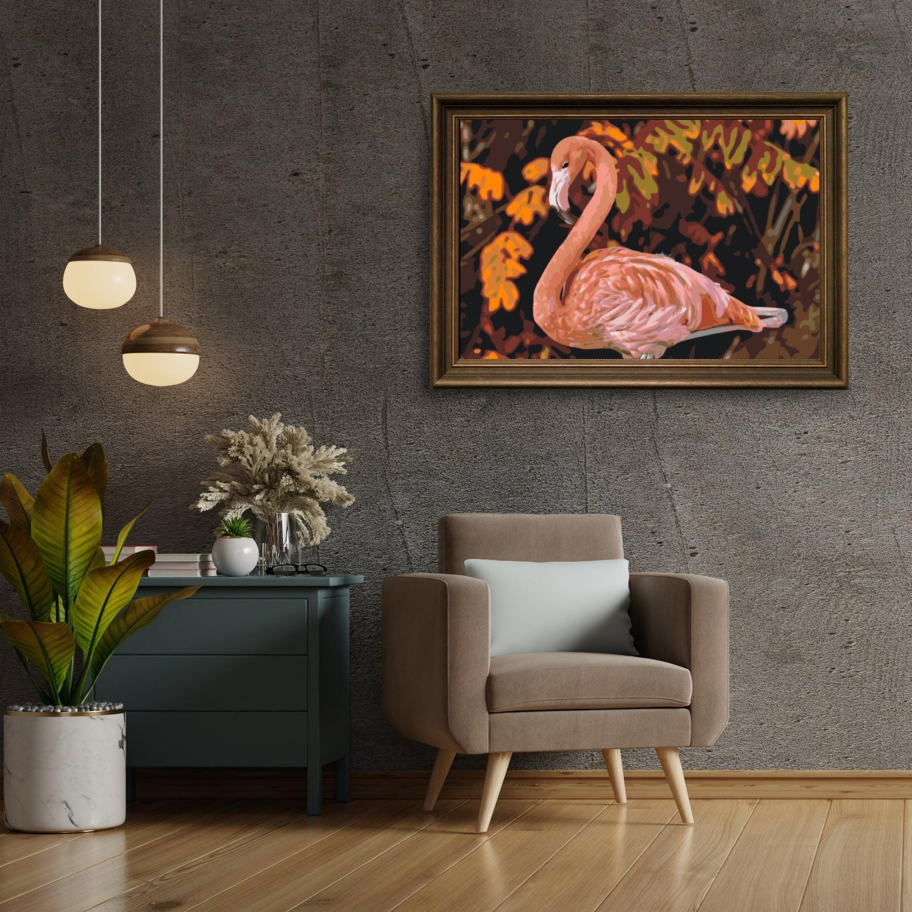 Diamond Painting - Flamingo in de natuur - SEOS®