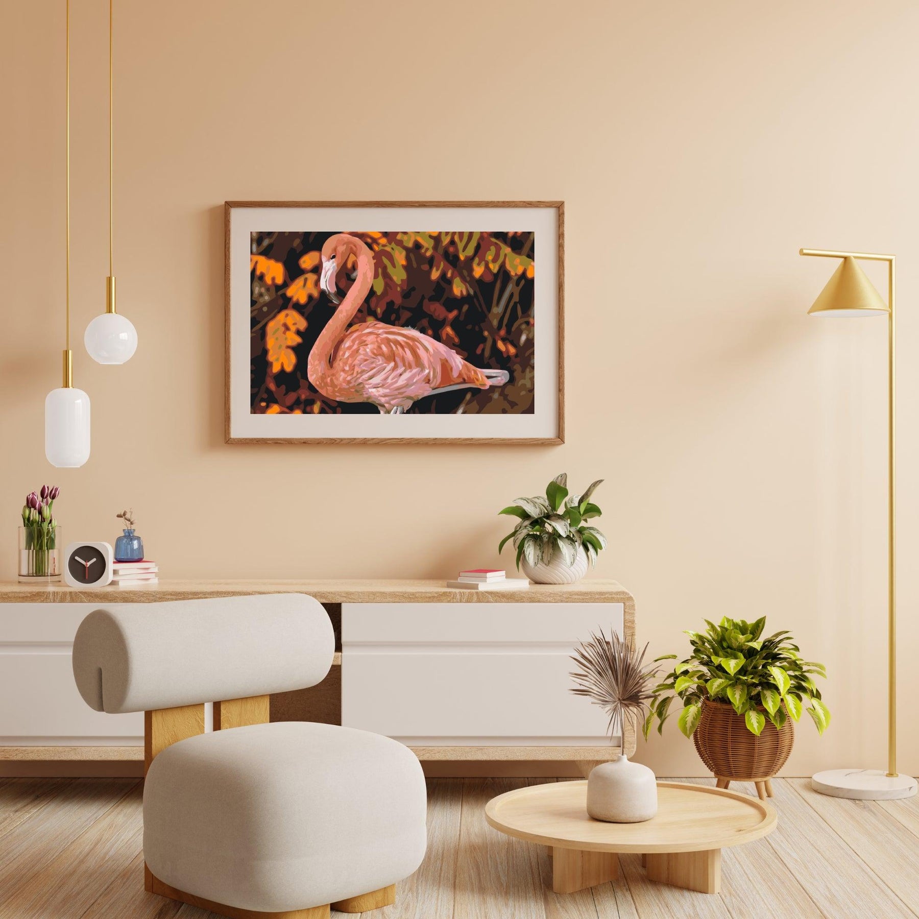 Diamond Painting - Flamingo in de natuur - SEOS®