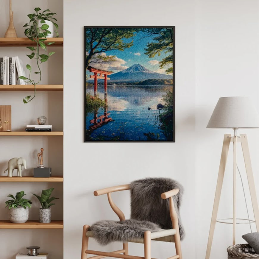 Diamond Painting - Fluisteringen van de berg Fuji