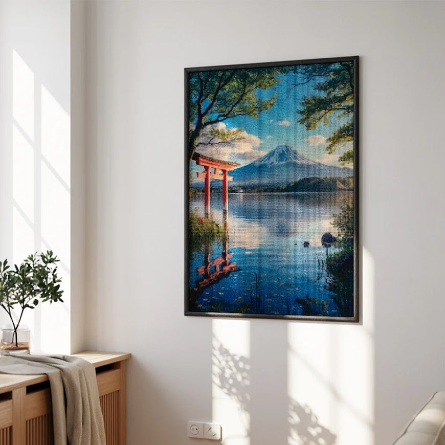 Diamond Painting - Fluisteringen van de berg Fuji
