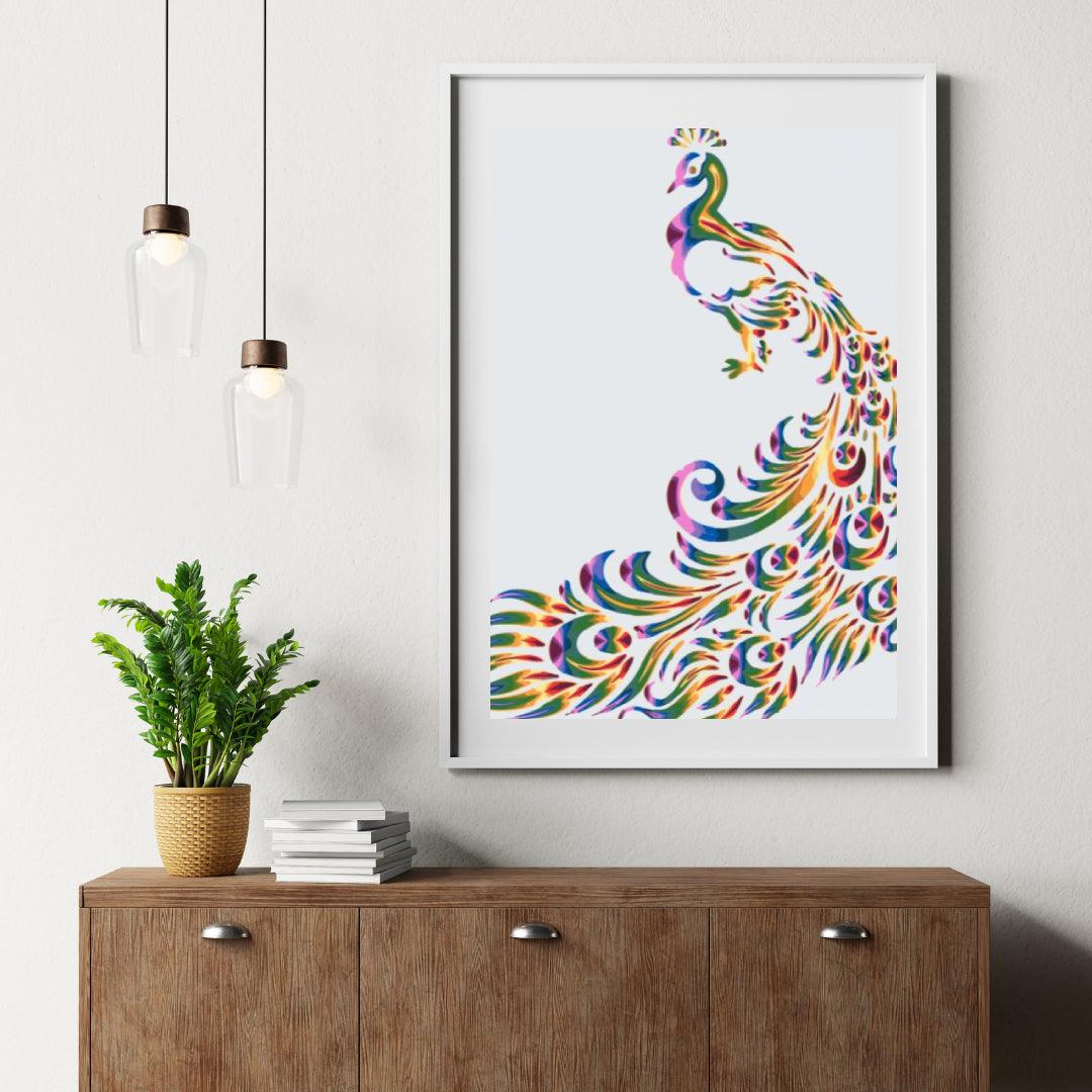 Diamond Painting - Gekleurde pauw 2 - SEOS®