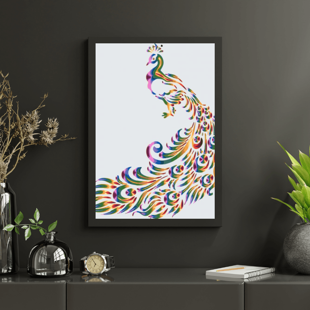 Diamond Painting - Gekleurde pauw 2 - SEOS®