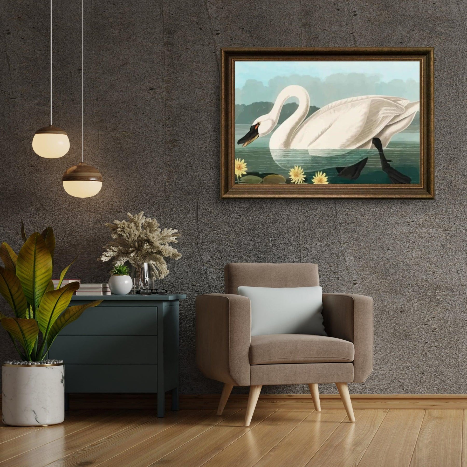 Diamond Painting - Gemeenschappelijke Amerikaanse Zwaan