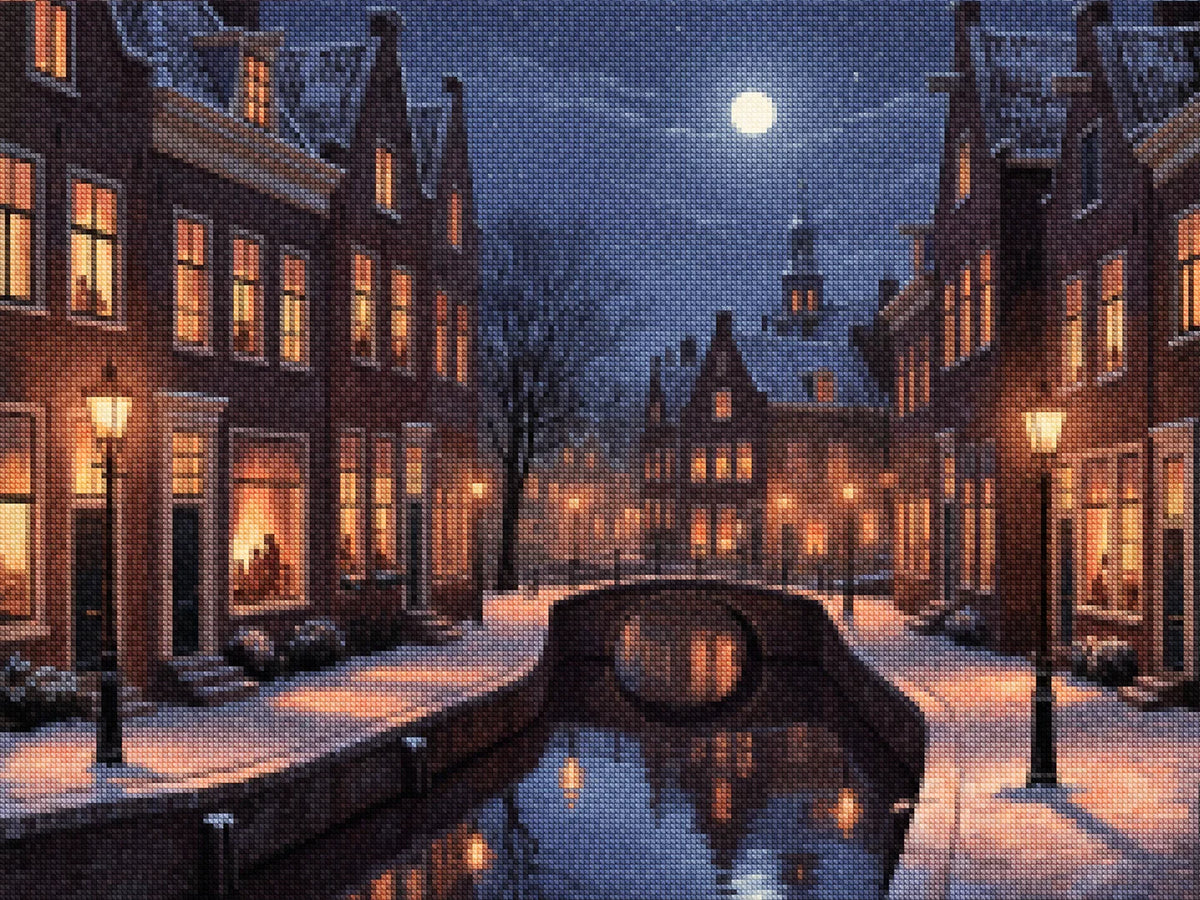 Diamond Painting - Gezellige avond in Haarlem