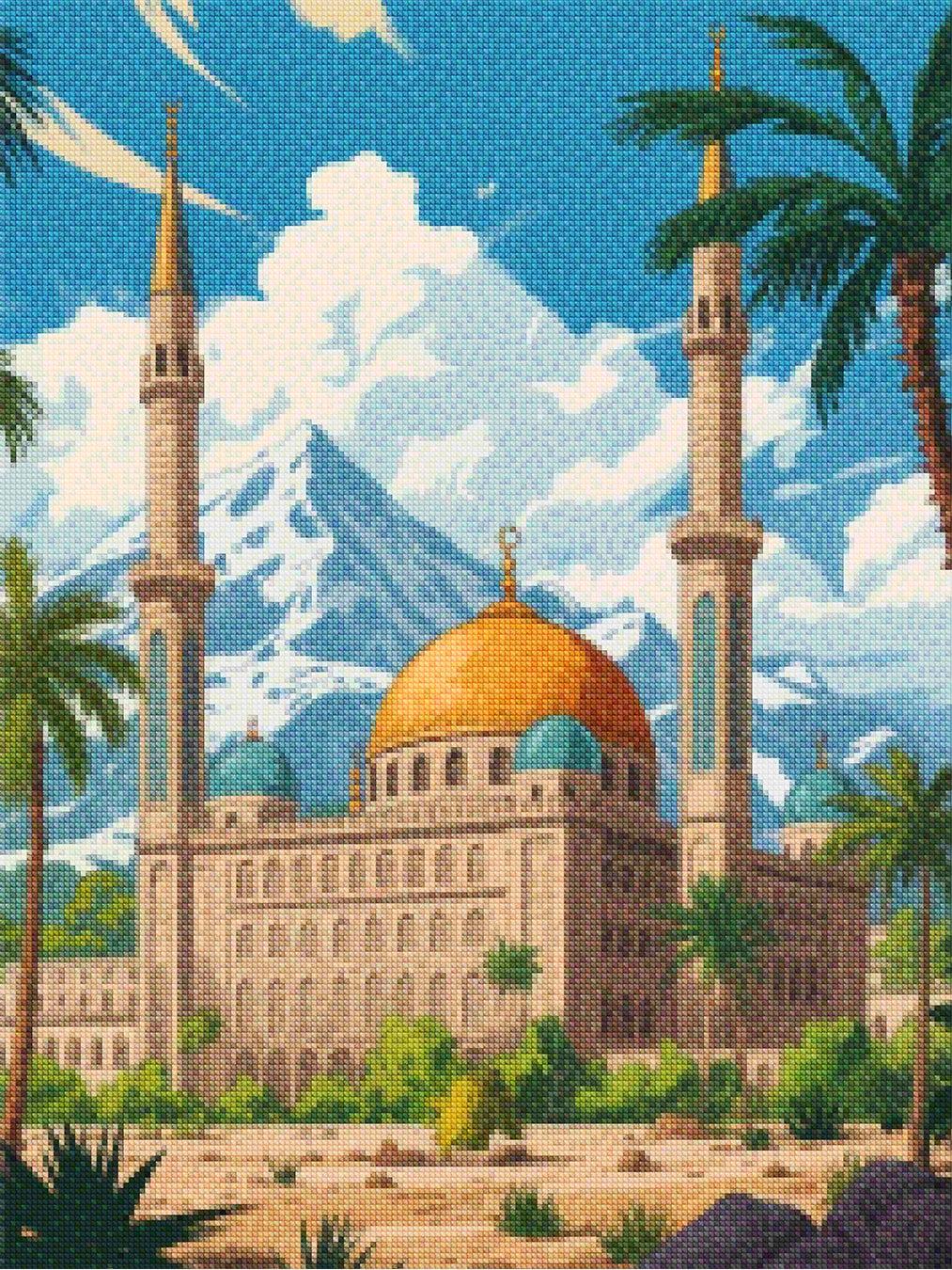 Diamond Painting - Gouden Oase Moskee