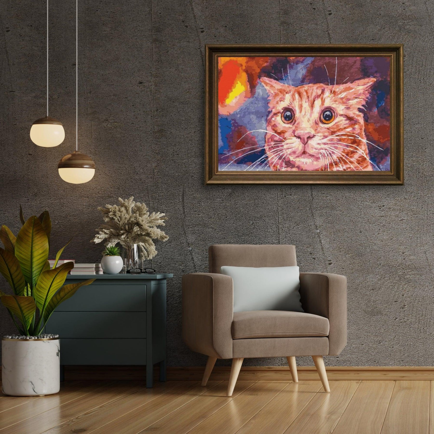 Diamond Painting - Grappige Kat - SEOS®