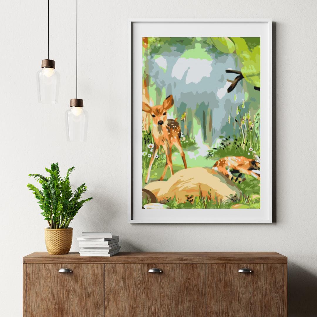 Diamond Painting - Herten in het bos - SEOS®