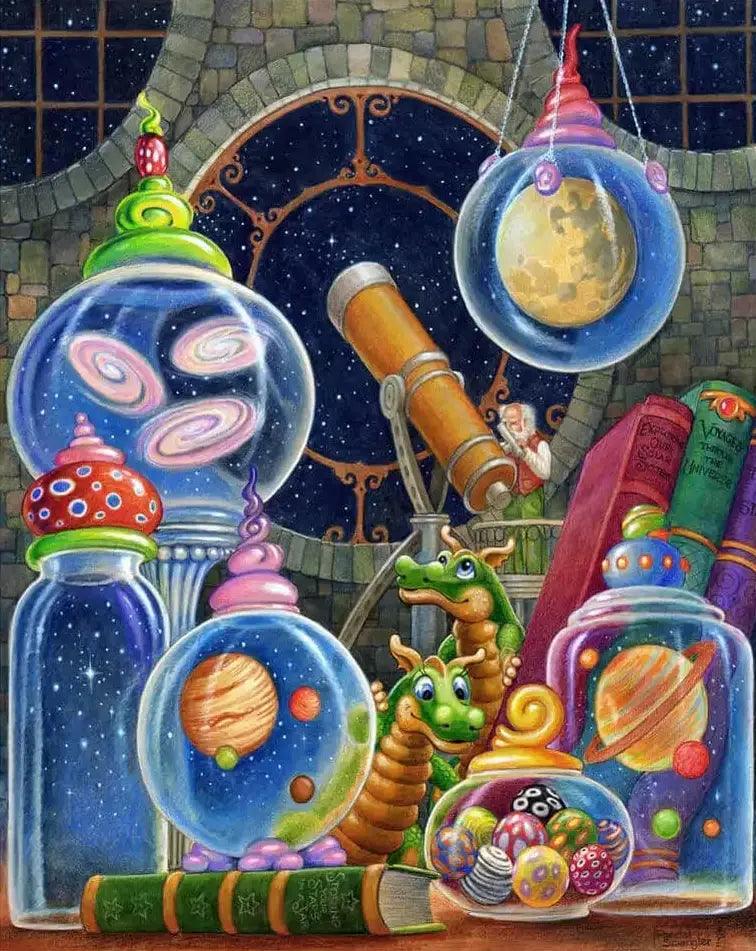 Diamond Painting - Het heelal in een pot