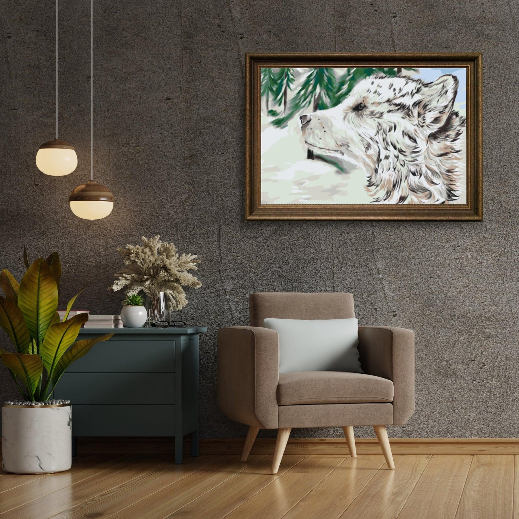 Diamond Painting - Hond in de sneeuw - SEOS®