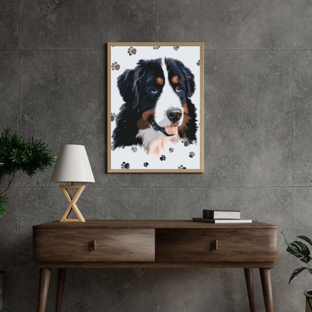 Diamond Painting - Hond met poten rond - SEOS®