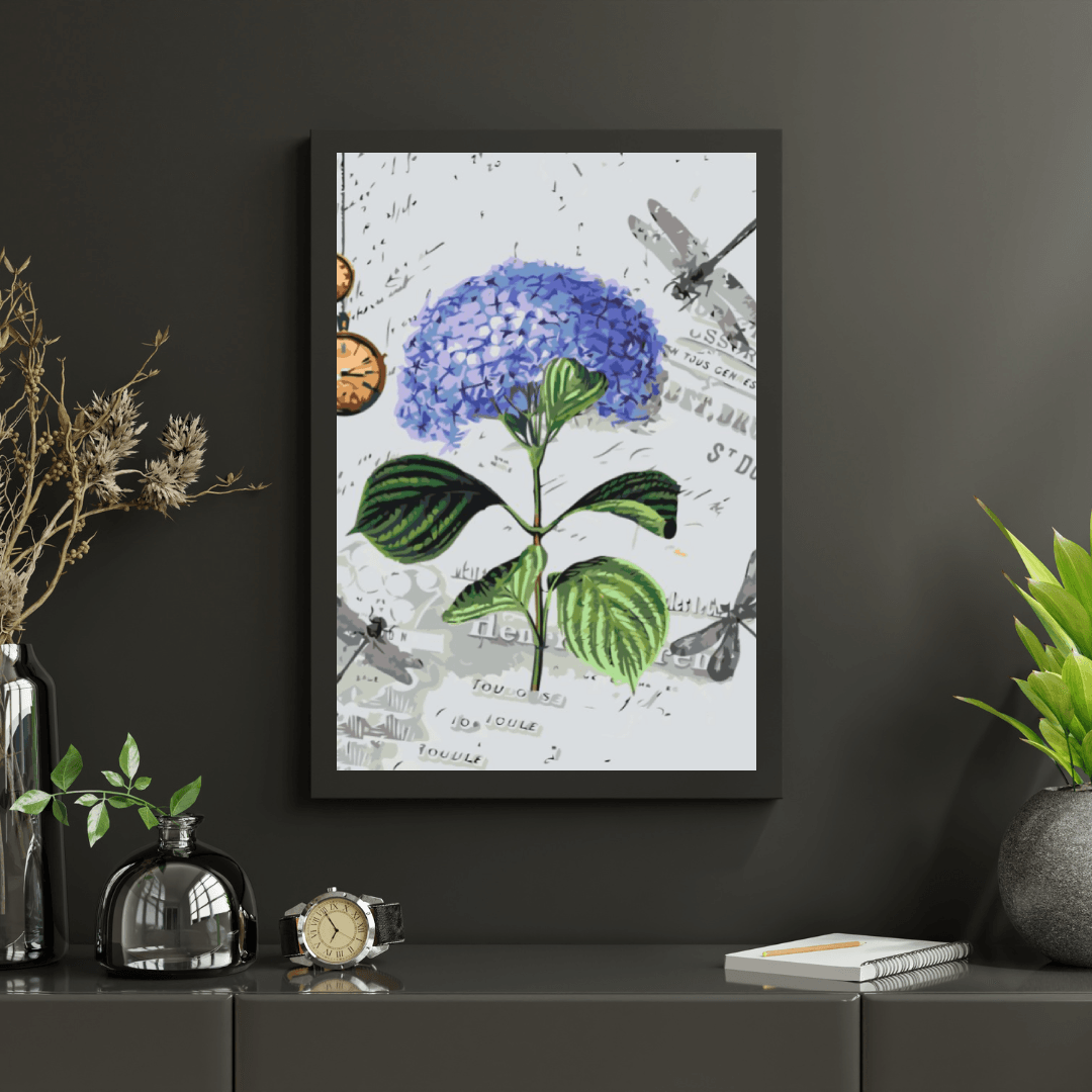 Diamond Painting - Hortensia’s en libellen - SEOS®