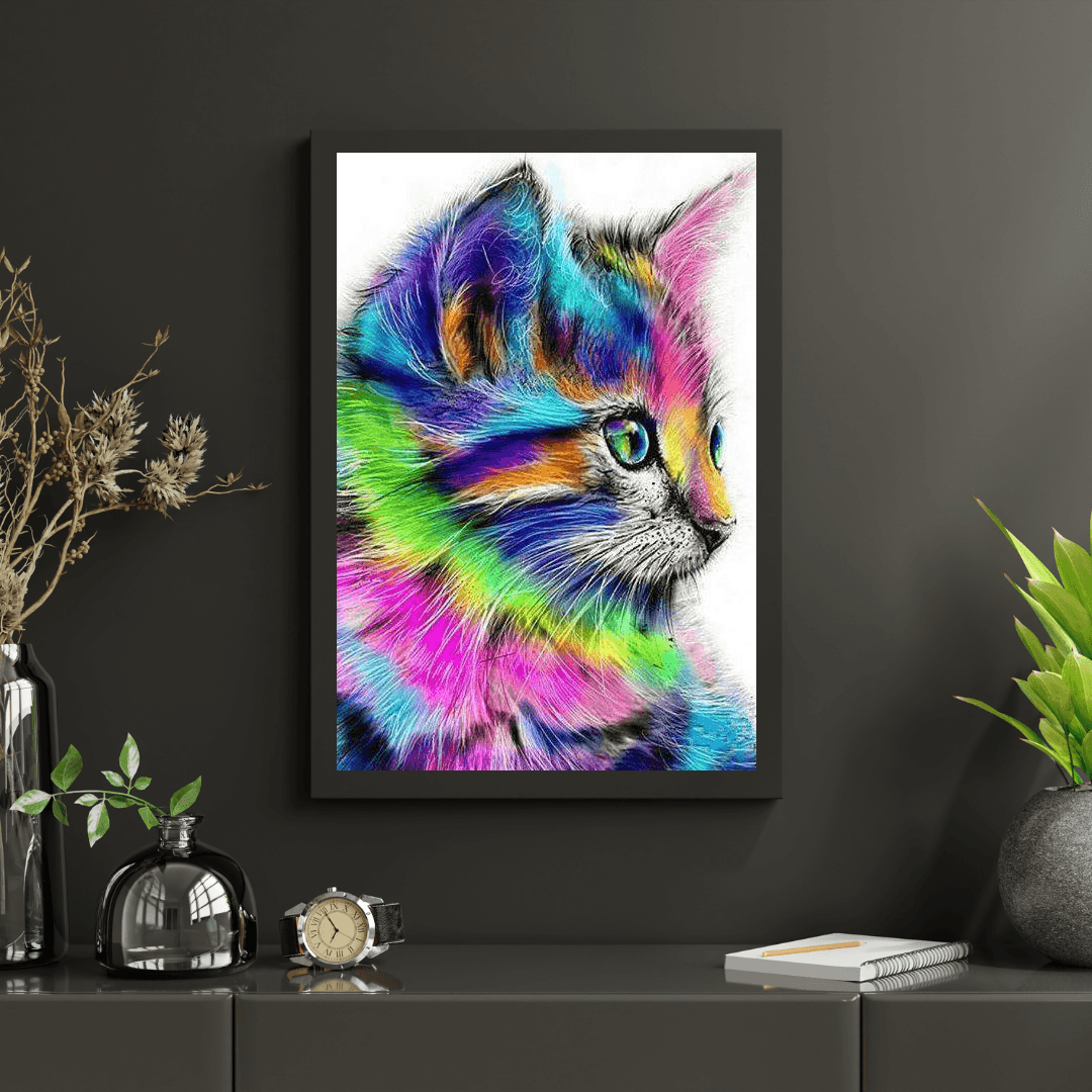 Diamond Painting - Kat in verschillende kleuren - SEOS®