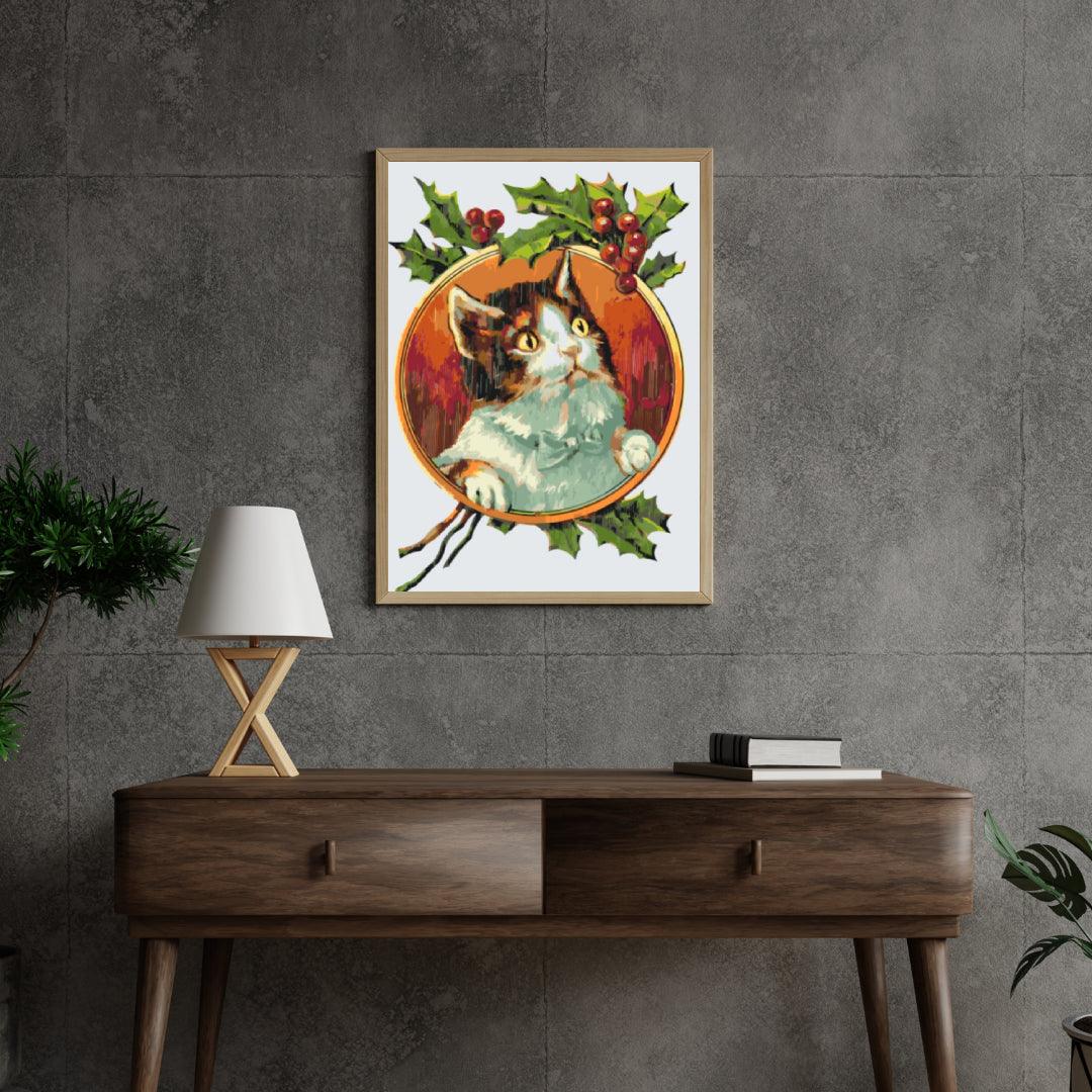 Diamond Painting - Kat onder de wijnstok - SEOS®