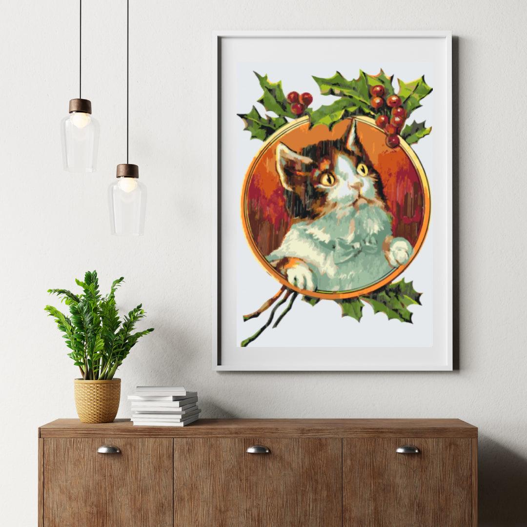 Diamond Painting - Kat onder de wijnstok - SEOS®