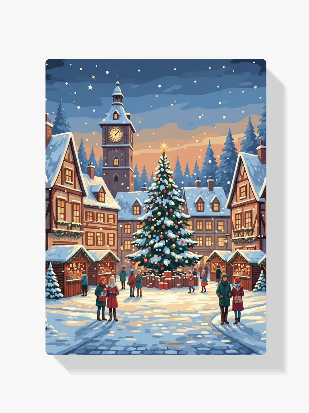 Diamond Painting - Kerstavond op het Oude Stadsplein