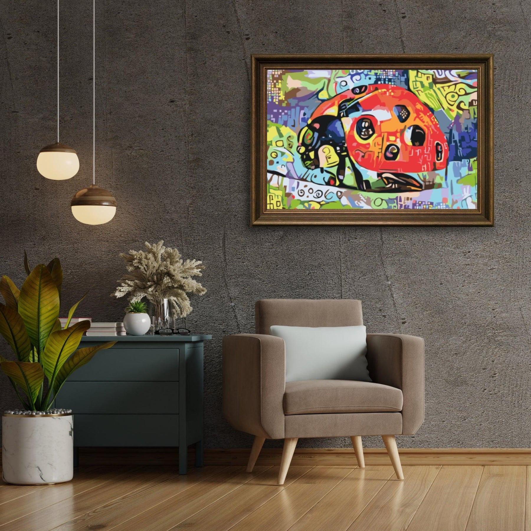 Diamond Painting - Kleurrijk lieveheersbeestje - SEOS®