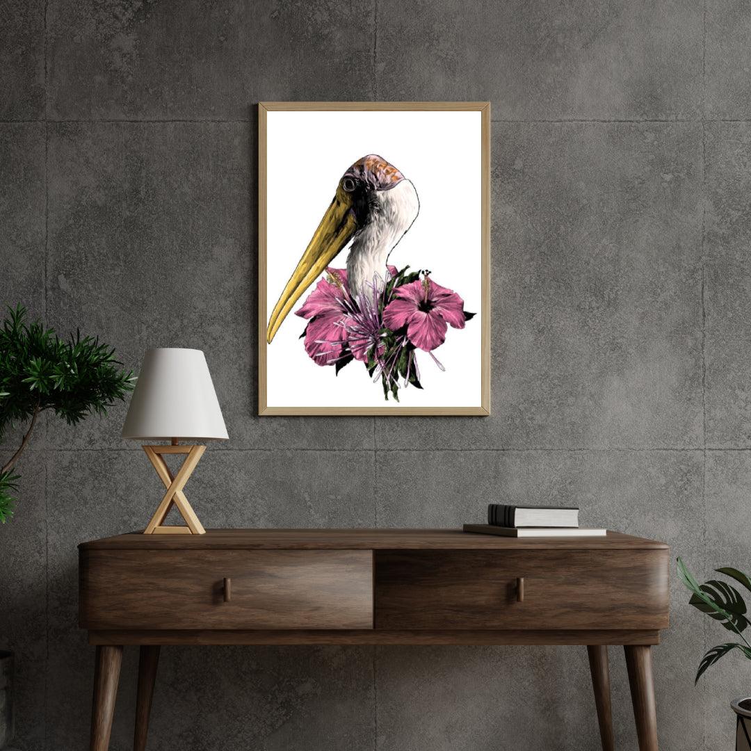 Diamond Painting - Kop van een ooievaar - SEOS®