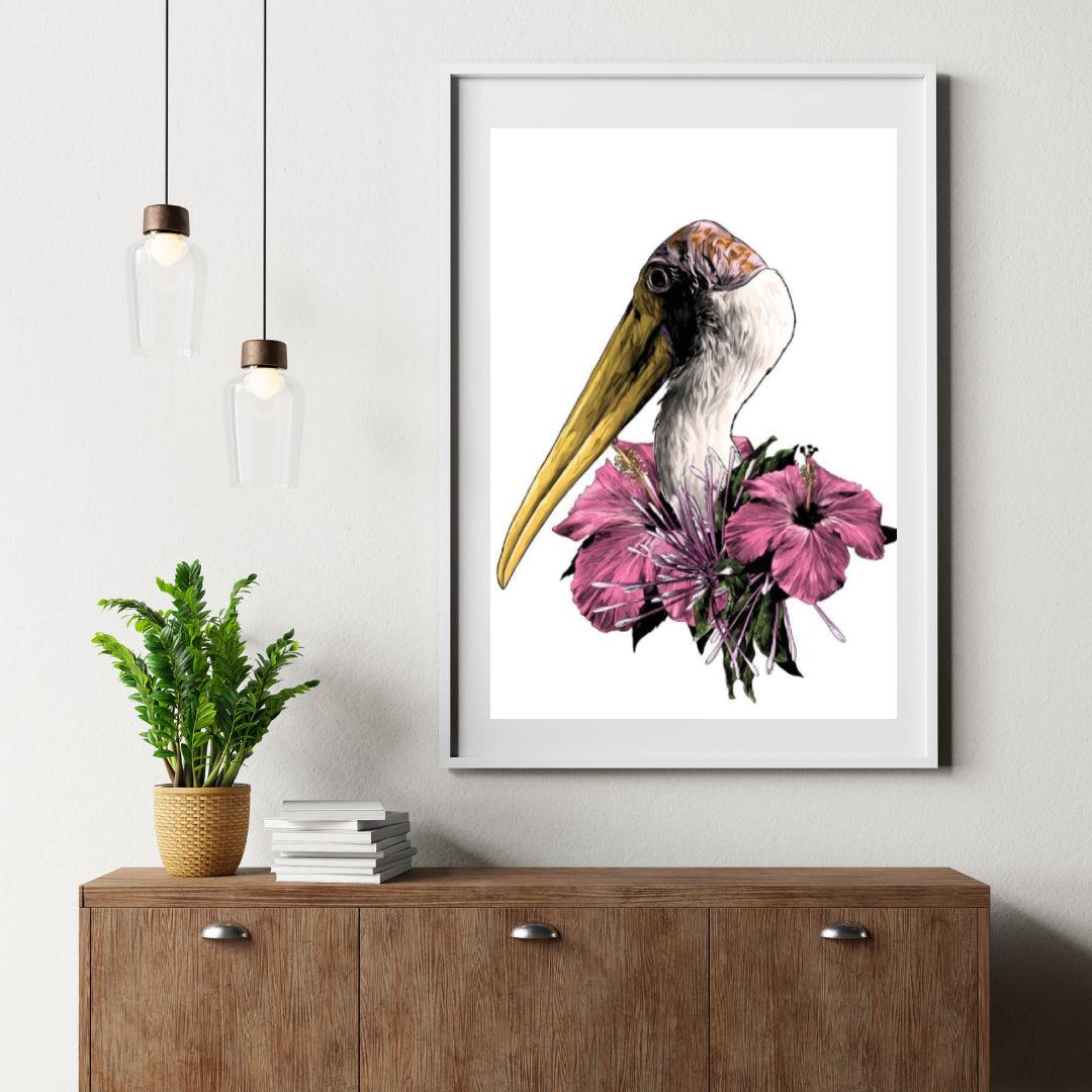 Diamond Painting - Kop van een ooievaar - SEOS®