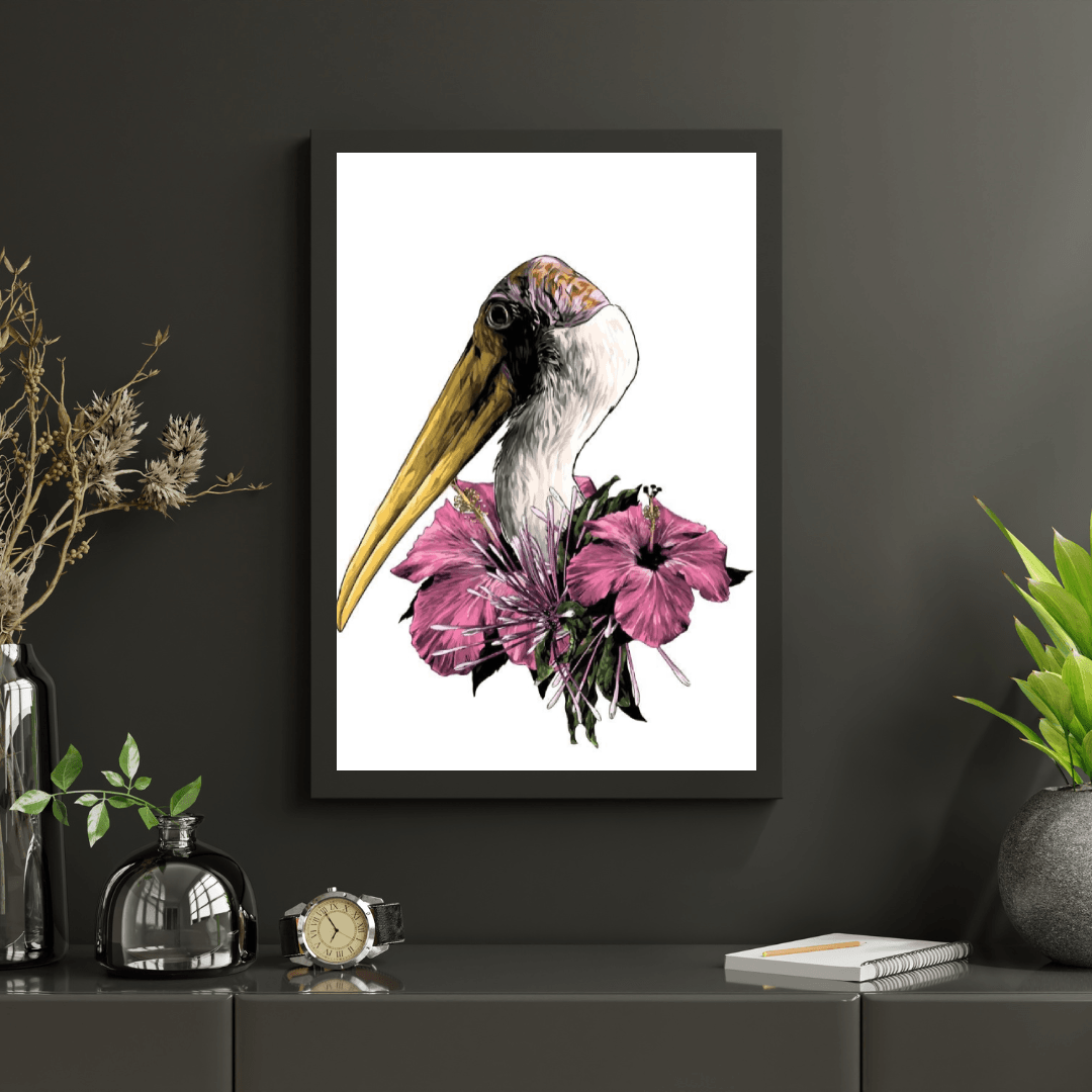 Diamond Painting - Kop van een ooievaar - SEOS®