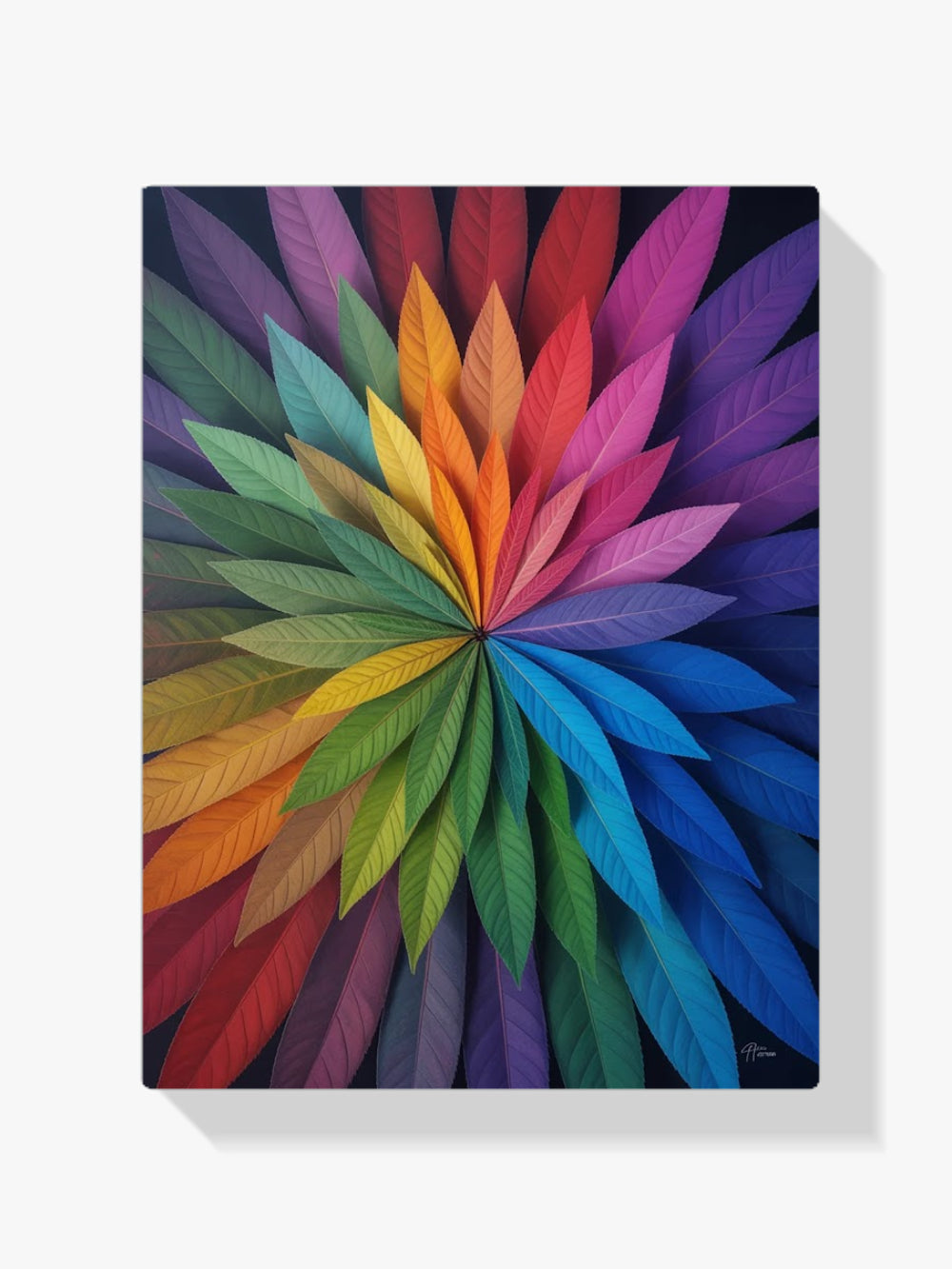 Diamond Painting - Levendige bladerenuitbarsting - Mandala's