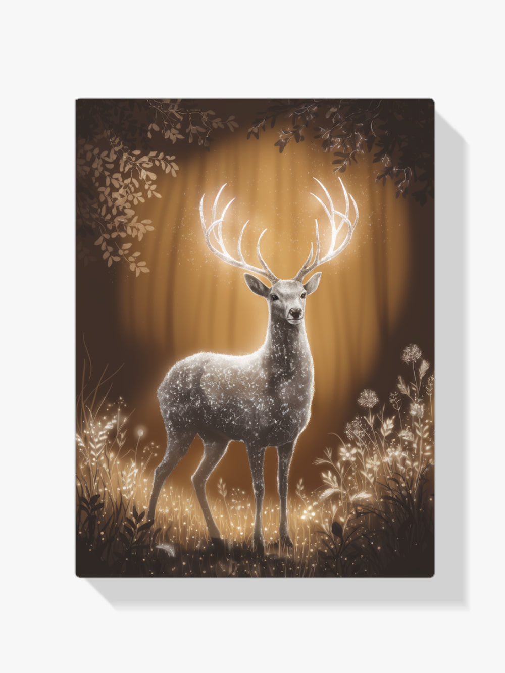 Diamond Painting - Mystiek hert met gloeiend gewei