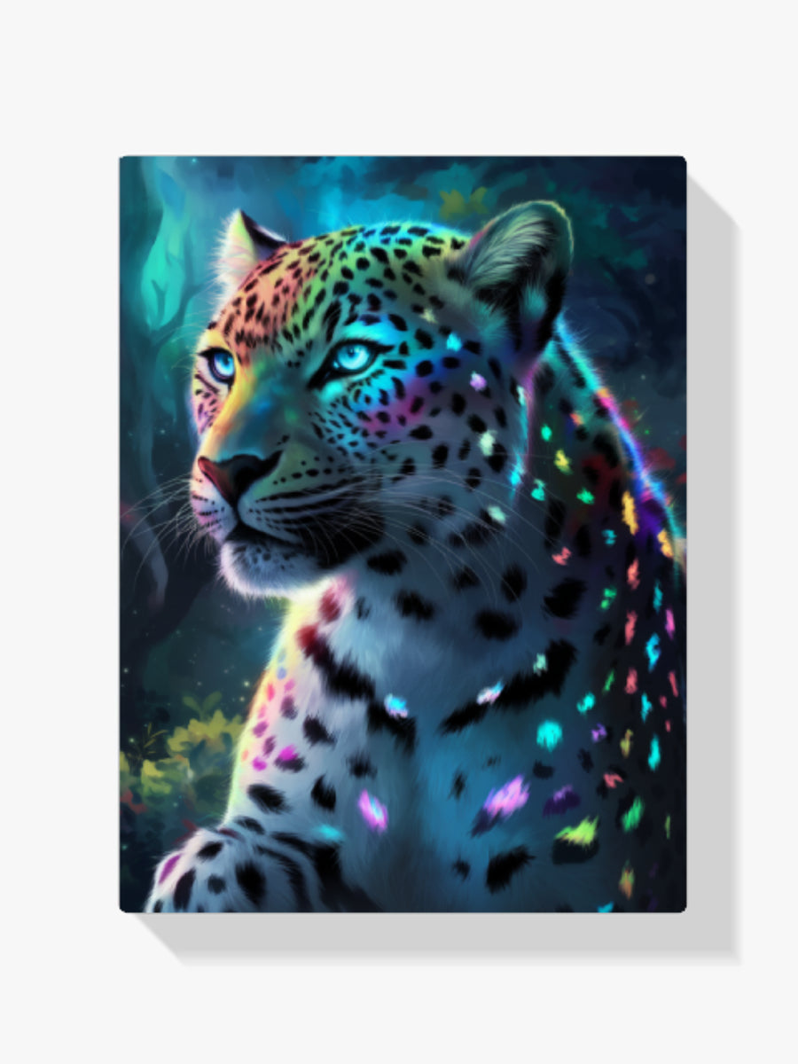 Diamond Painting - Neon jungleluipaard