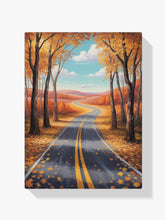 Diamond Painting - Pad door de gloed van de herfst