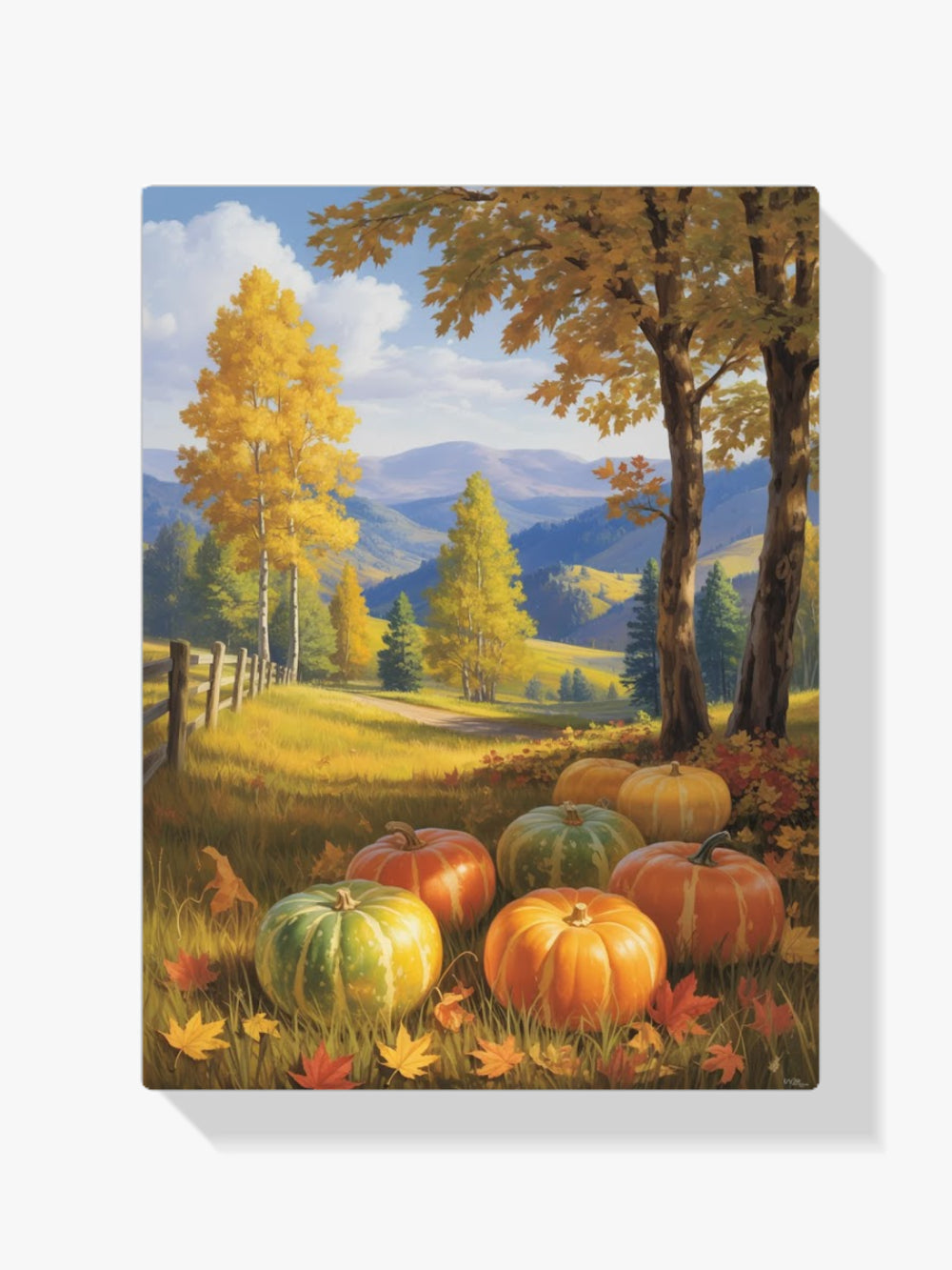 Diamond Painting - Pompoenen onder de herfsthemel
