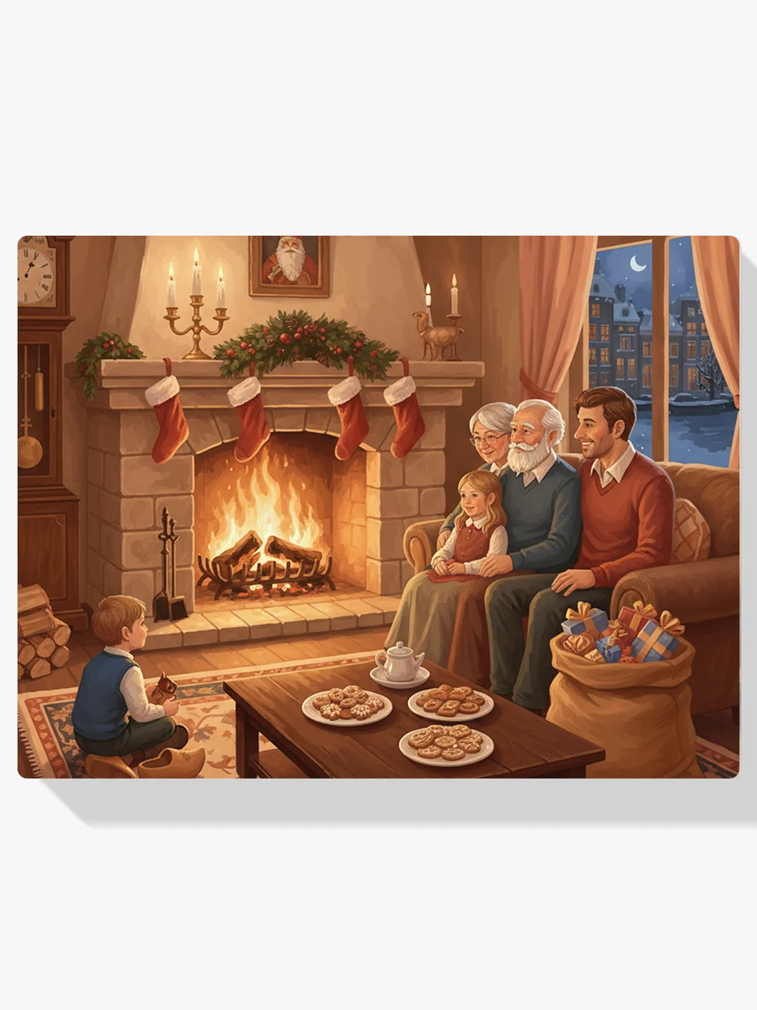 Diamond Painting - Samen bij het vuur