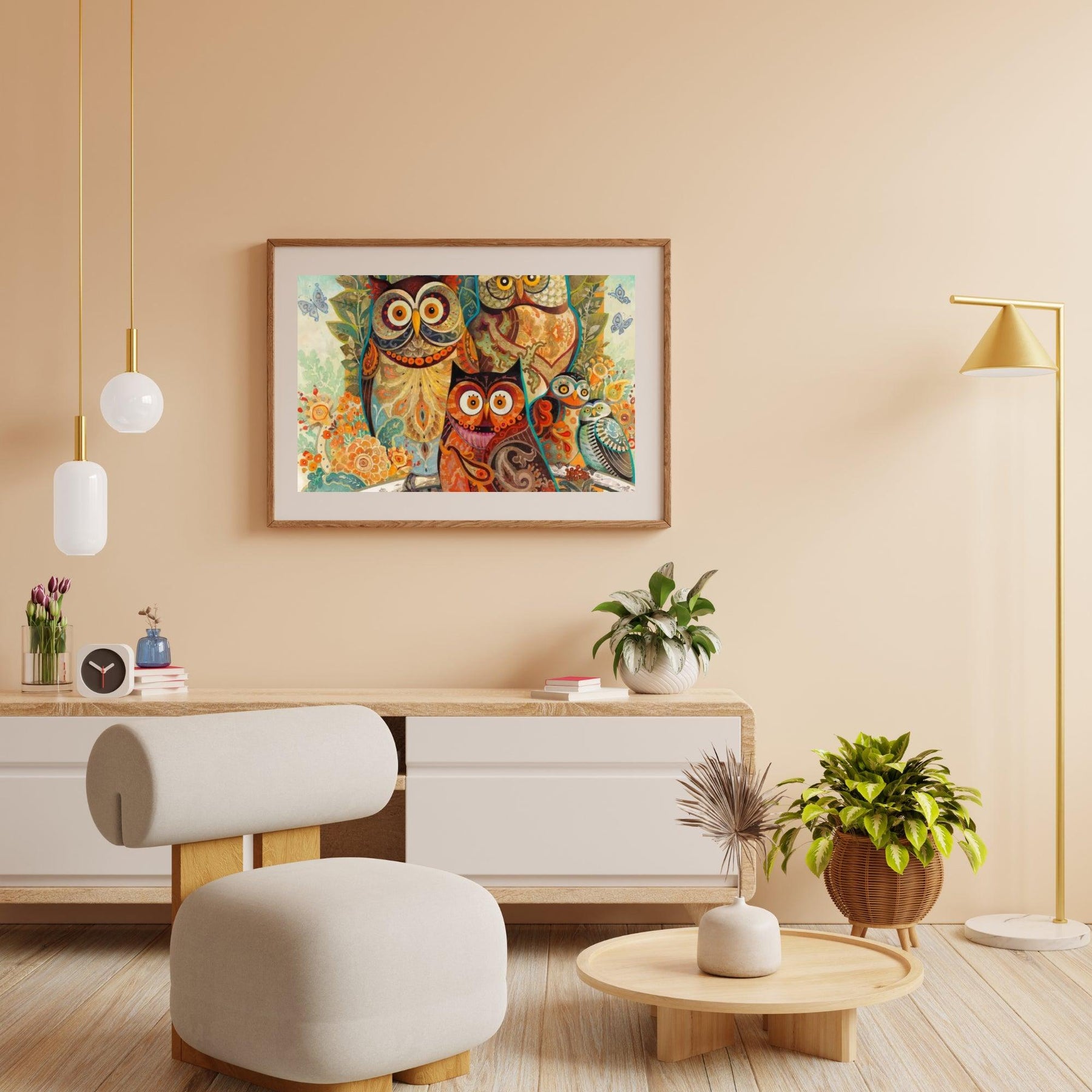 Diamond Painting - Schilderij van Uilen