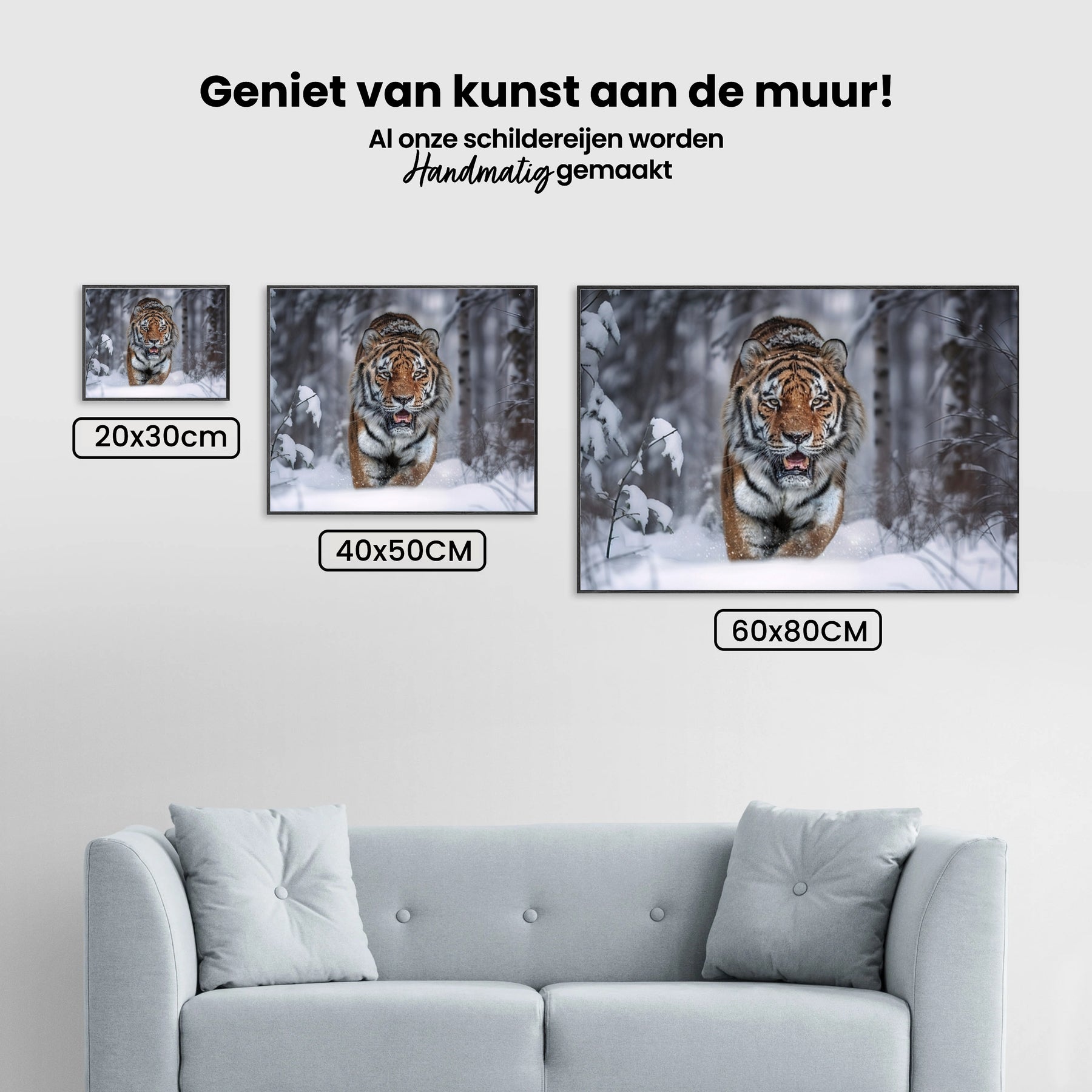 Diamond Painting - Sneeuwtijger